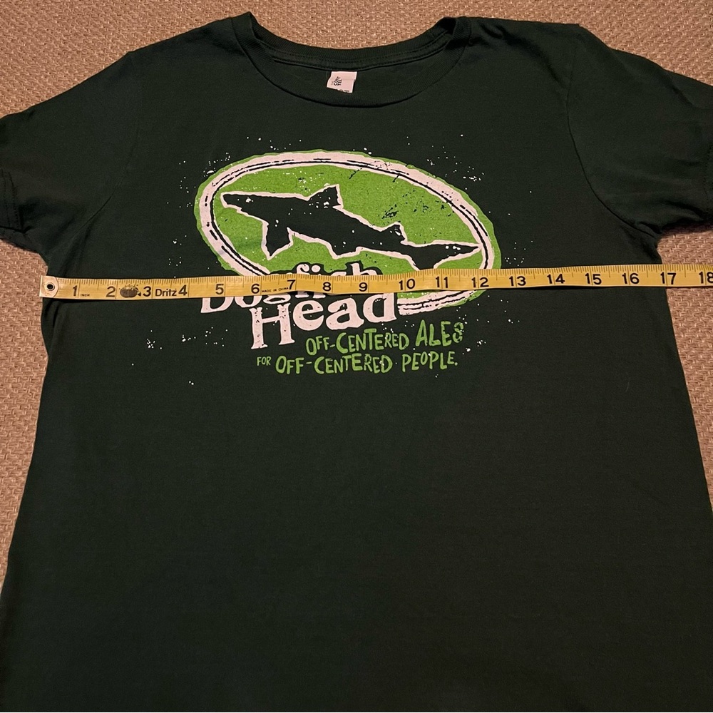 Dogfish Head Craft Brewed Ales Beer Green Cotton T-Shirt XS - Picture 4 of 7